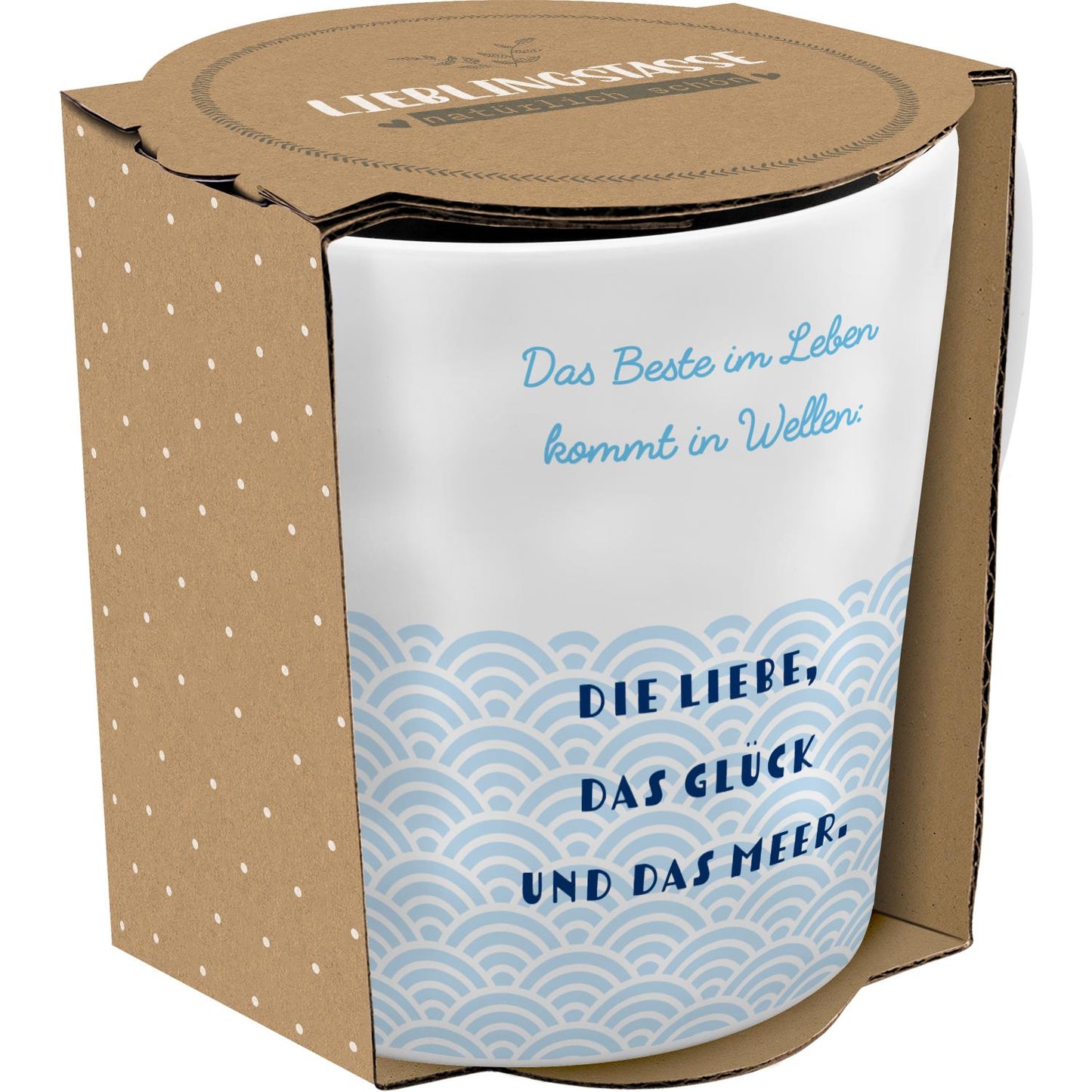 Sheepworld - Lieblingstasse "Das Beste im Leben kommt in Wellen..."