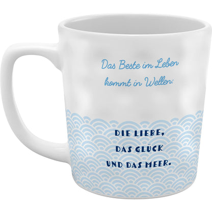 Sheepworld - Lieblingstasse "Das Beste im Leben kommt in Wellen..."
