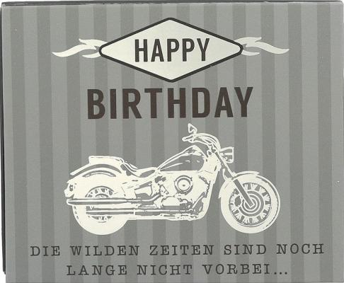 Geschenkbox mit Musik "Happy Birthday - Die wilden Zeiten..."