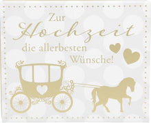 Geschenkbox mit Musik "Zur Hochzeit die allerbesten Wünsche!"