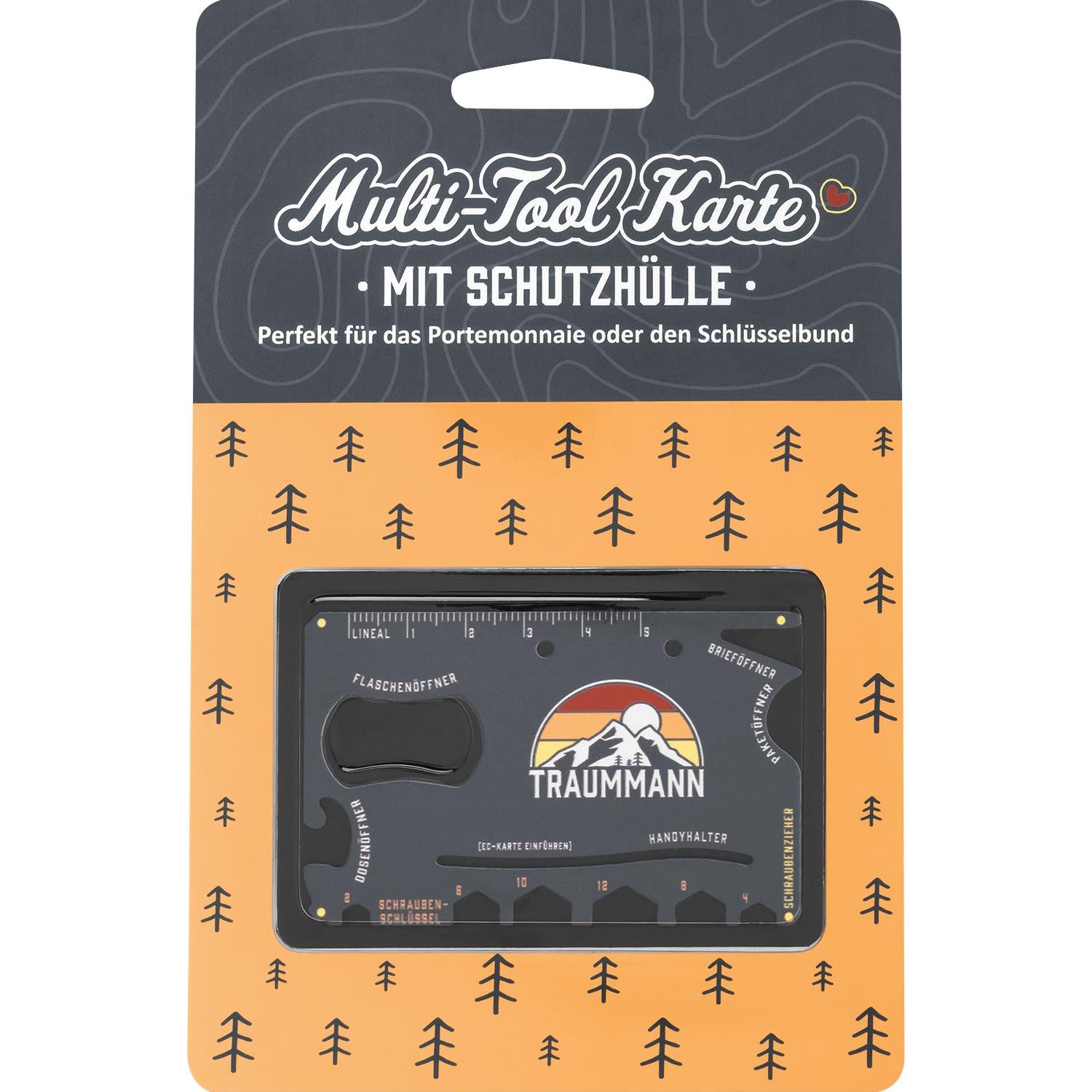 sheepworld Multi-Tool Karte "Traum MANN" mit Schutzhülle