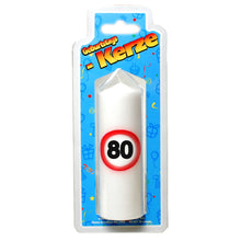 Kerze zum 80. Geburtstag