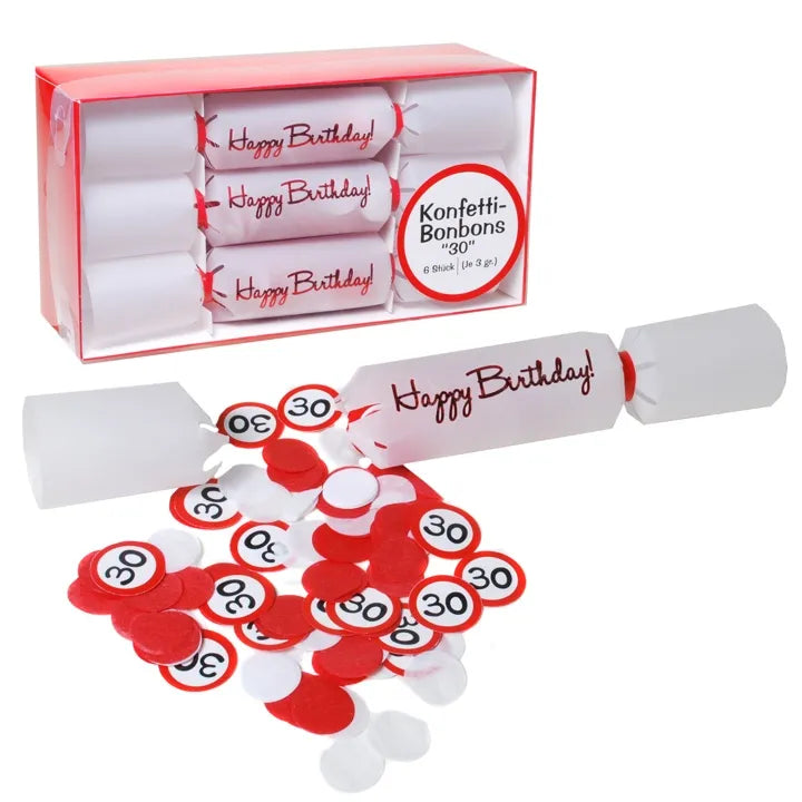 Konfetti-Bonbons zum 30. Geburtstag
