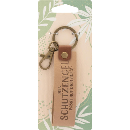 Sheepworld Kunstleder-Schlüsselanhänger "Dein Schutzengel…"