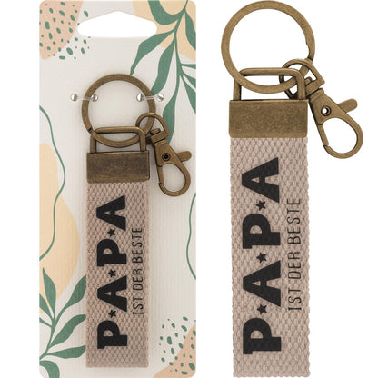 Sheepworld Canvas-Schlüsselanhänger "Papa ist der Beste"