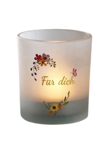 Teelichtglas 3er Set "Für dich" - CEPEWA