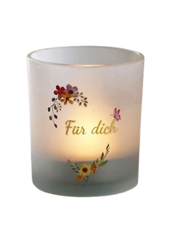 Teelichtglas 3er Set "Für dich" - CEPEWA