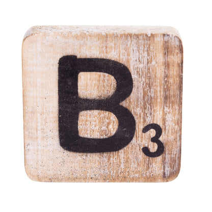 Wörterpuzzle - Holztafeln mit Buchstaben, Zeichen, Symbolen