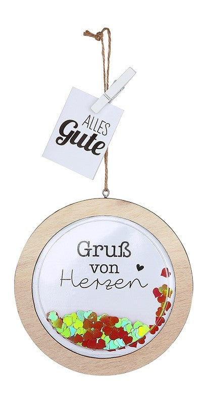 Konfetti-Geschenkanhänger aus Holz *