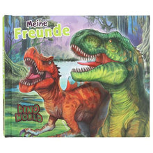 Dino World Freundebuch - Cover mit zwei Dinos