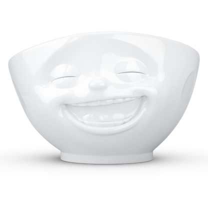 FiftyEight Schale "Lachend", Front, weiß