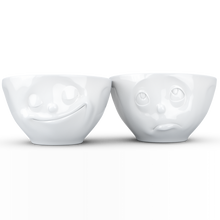 FiftyEight Schälchen-Set "Glücklich & Och BItte", Front, weiß