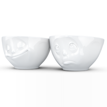 FiftyEight Schälchen-Set "Glücklich & Och BItte", seitlich, weiß