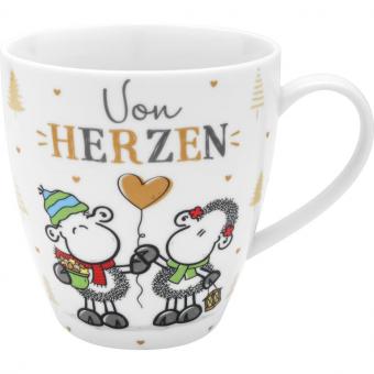 Sheepworld Tasse "Von Herzen" Wintermotiv