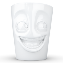 FiftyEight Henkelbecher "Witzig", weiß, Front