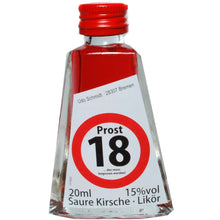 Kleiner Likör zum 18. Geburtstag "Saure Kirsche"