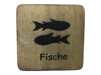 Wörterpuzzle - Holztafeln mit Sternzeichen