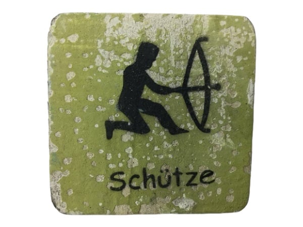 Wörterpuzzle - Holztafeln mit Sternzeichen