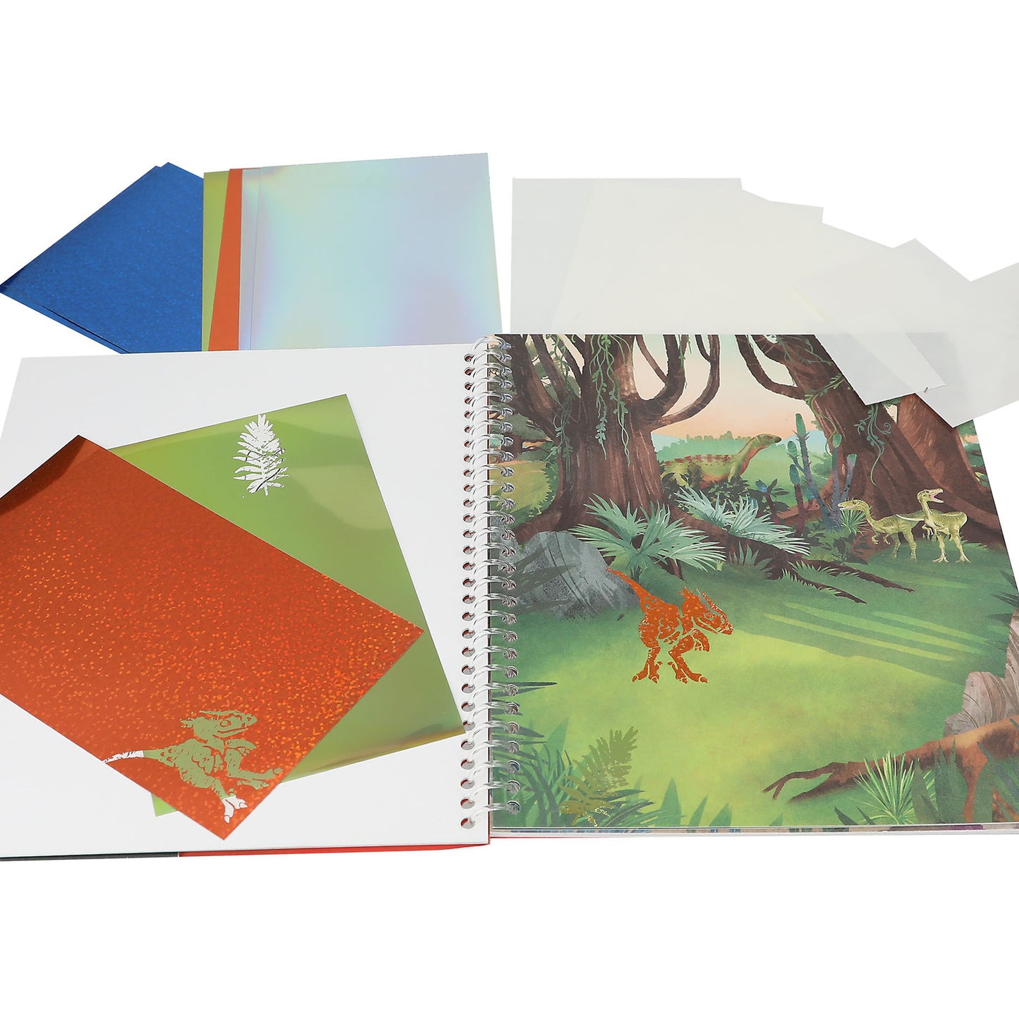 Dino World Malbuch Stick & Shine