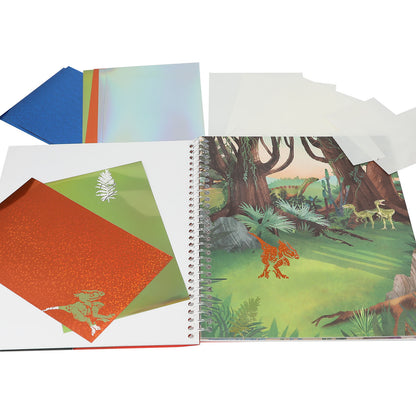 Dino World Malbuch Stick & Shine