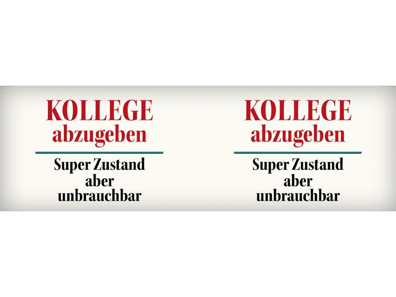Motive vom Emaille Becher "Kollege abzugeben"
