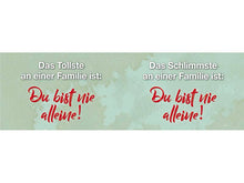Motive zum Emaille Becher "Das Schlimmste an einer Familie ist: ..."