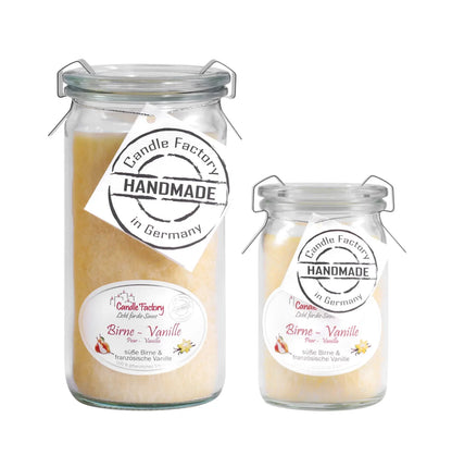 Candle Factory Duftkerze - Birne-Vanille im Weck-Glas