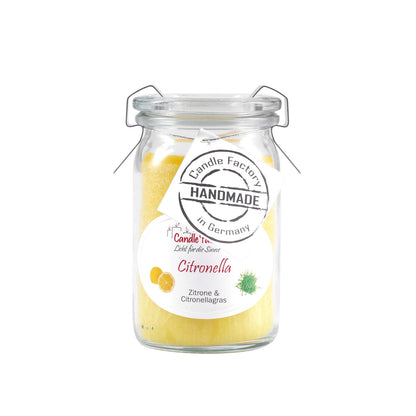 Candle Factory Duftkerze - Citronella im Weck-Glas