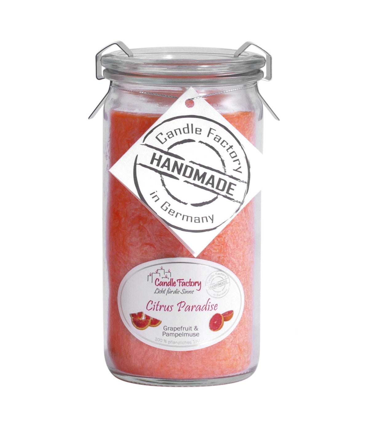Candle Factory Duftkerze - Citrus Paradise im Weck-Glas *