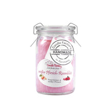 Candle Factory Duftkerze - Weißer Pfirsich-Rosenblüten im Weck-Glas