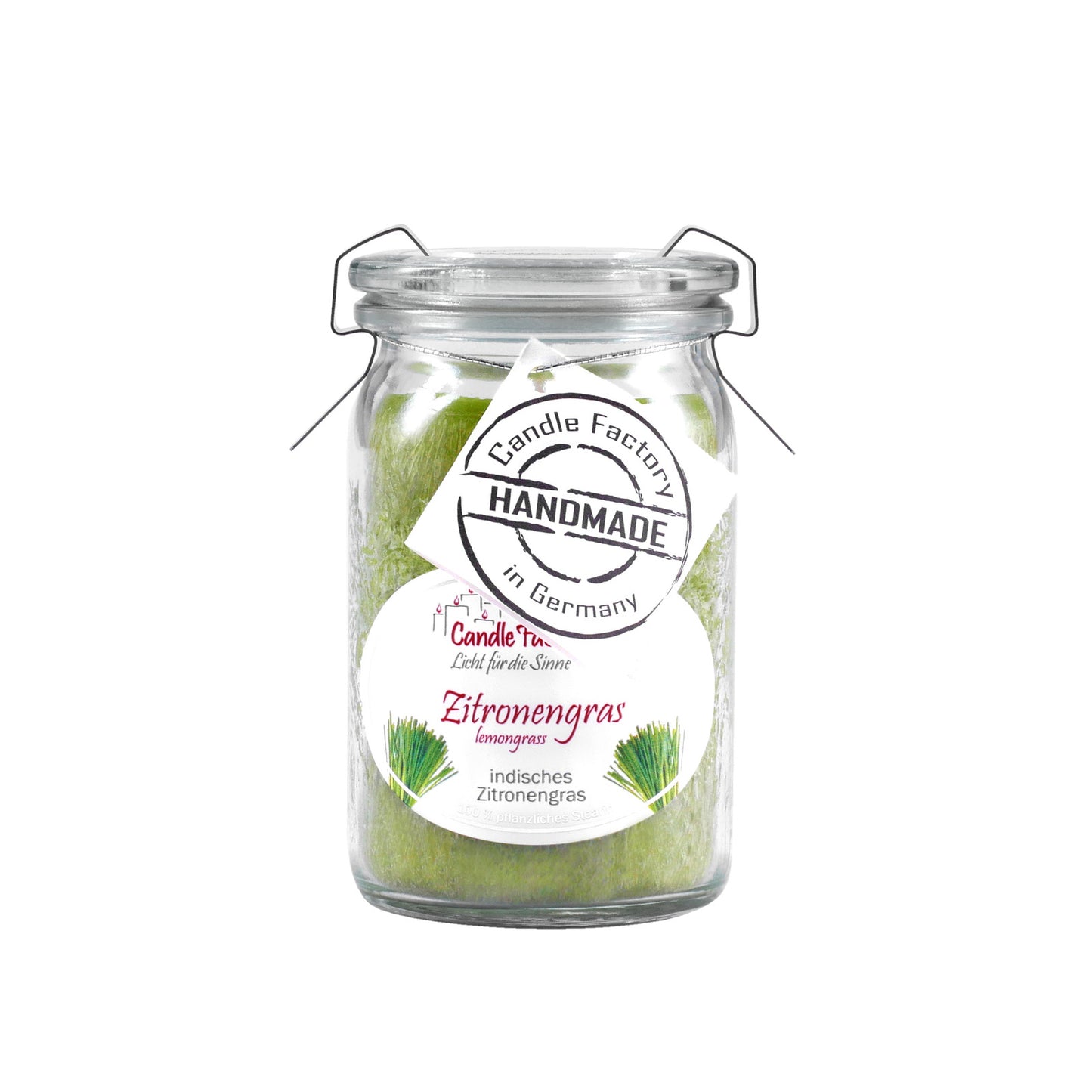 Candle Factory Duftkerze - Zitronengras im Weck-Glas