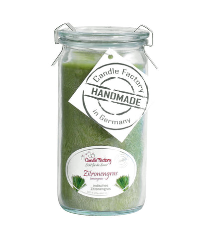 Candle Factory Duftkerze - Zitronengras im Weck-Glas