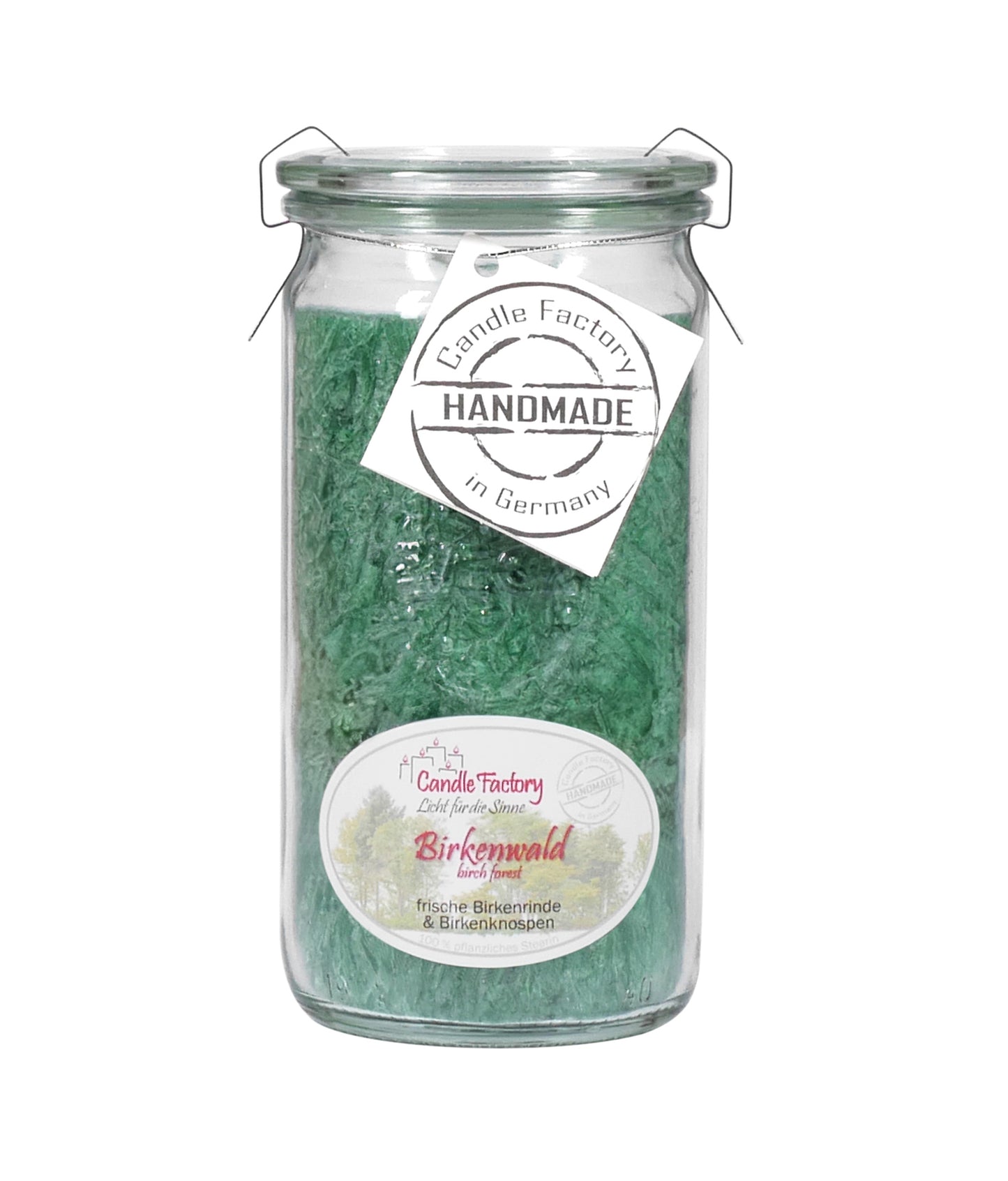 Candle Factory Duftkerze - Birkenwald im Weck-Glas