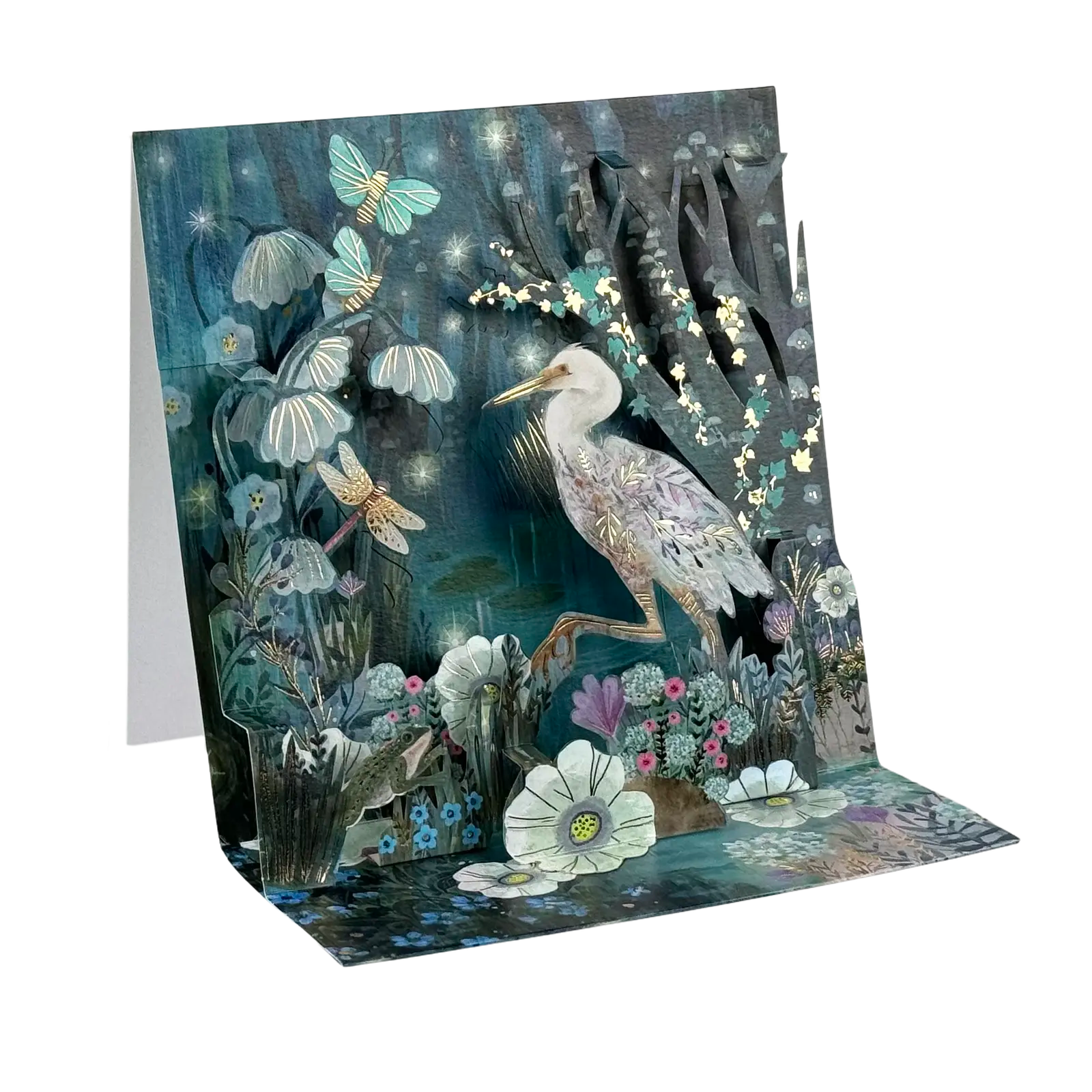 Pictura Pop-up Karte "Reiher"