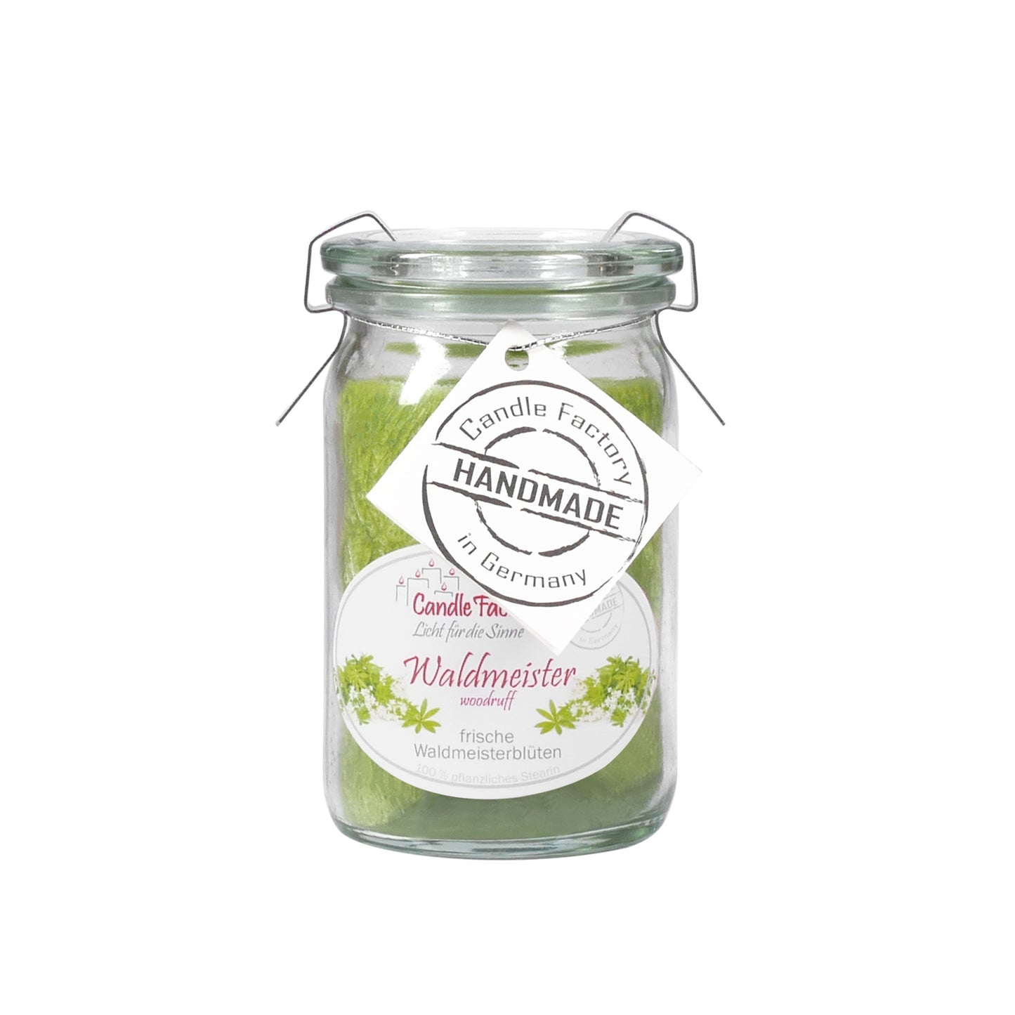 Candle Factory Duftkerze - Waldmeister im Weck-Glas