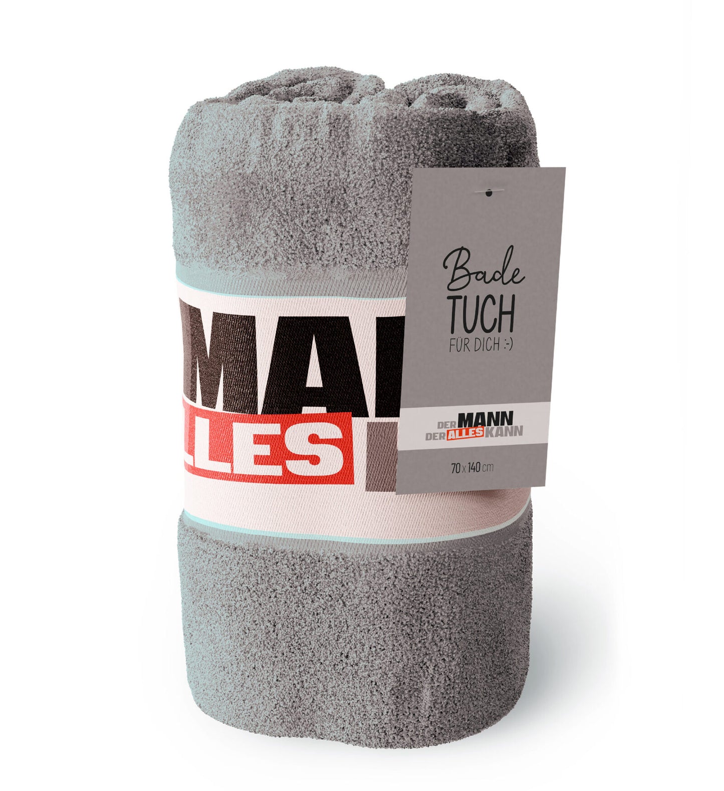 Badetuch "Mann Kann" - Geschenk für Dich - Manntastisch