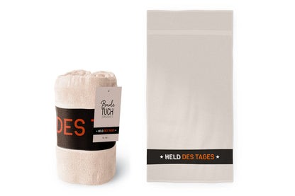 Badetuch "Held des Tages" - Geschenk für Dich - Manntastisch