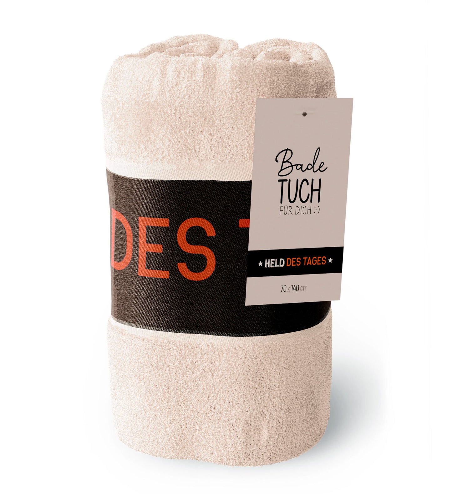Badetuch "Held des Tages" - Geschenk für Dich - Manntastisch