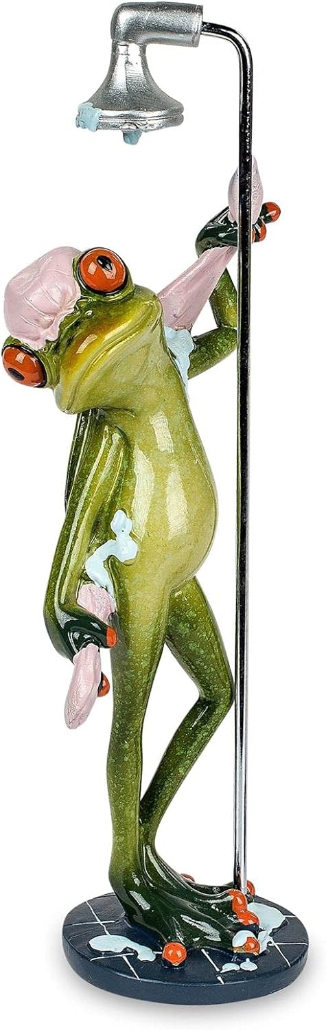 Froschhausen - Frosch in Dusche, hellgrün, sortiert