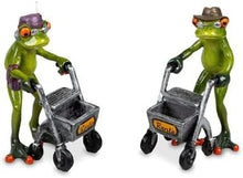 Froschhausen - Frosch Rentner, hellgrün, sortiert