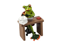 Froschhausen - Frosch im Büro, hellgrün, sortiert