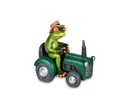 Formano Frosch auf Traktor, hellgrün - Froschhausen