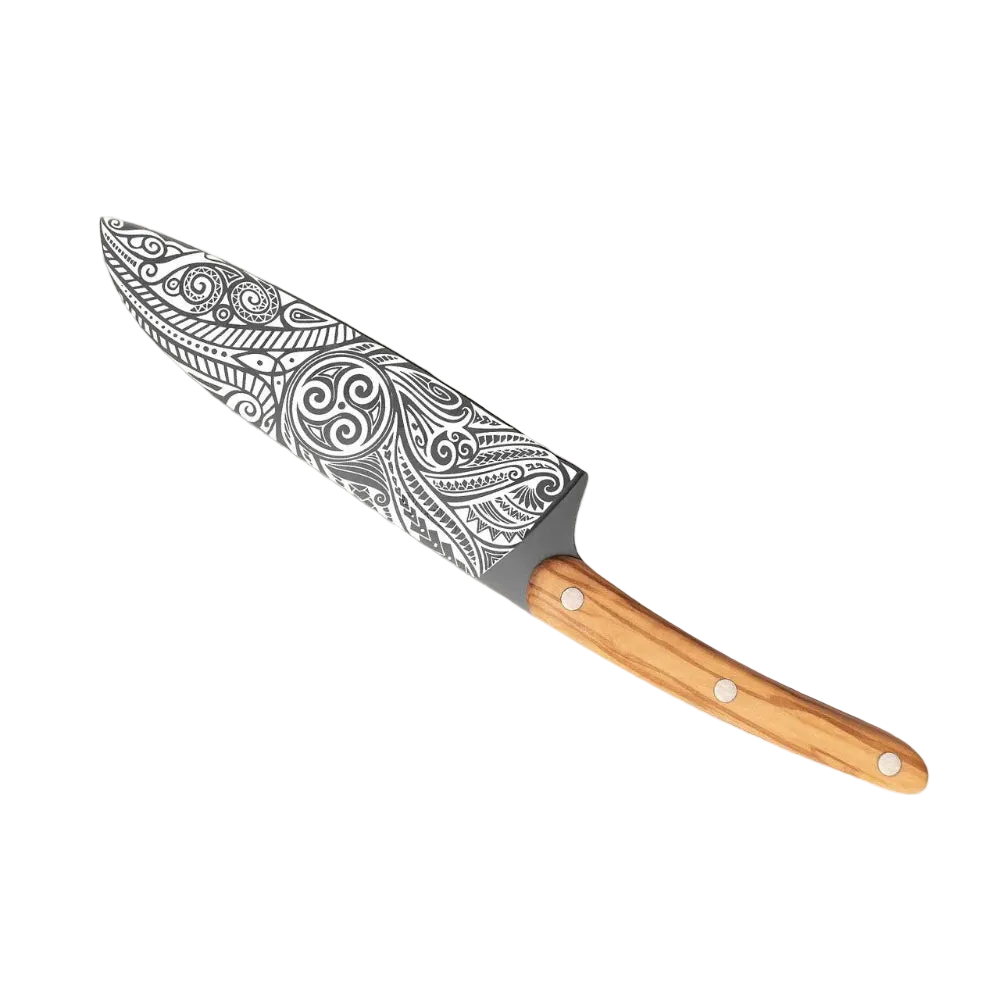 Deejo Sankaimesser Olivenholz, Triskell