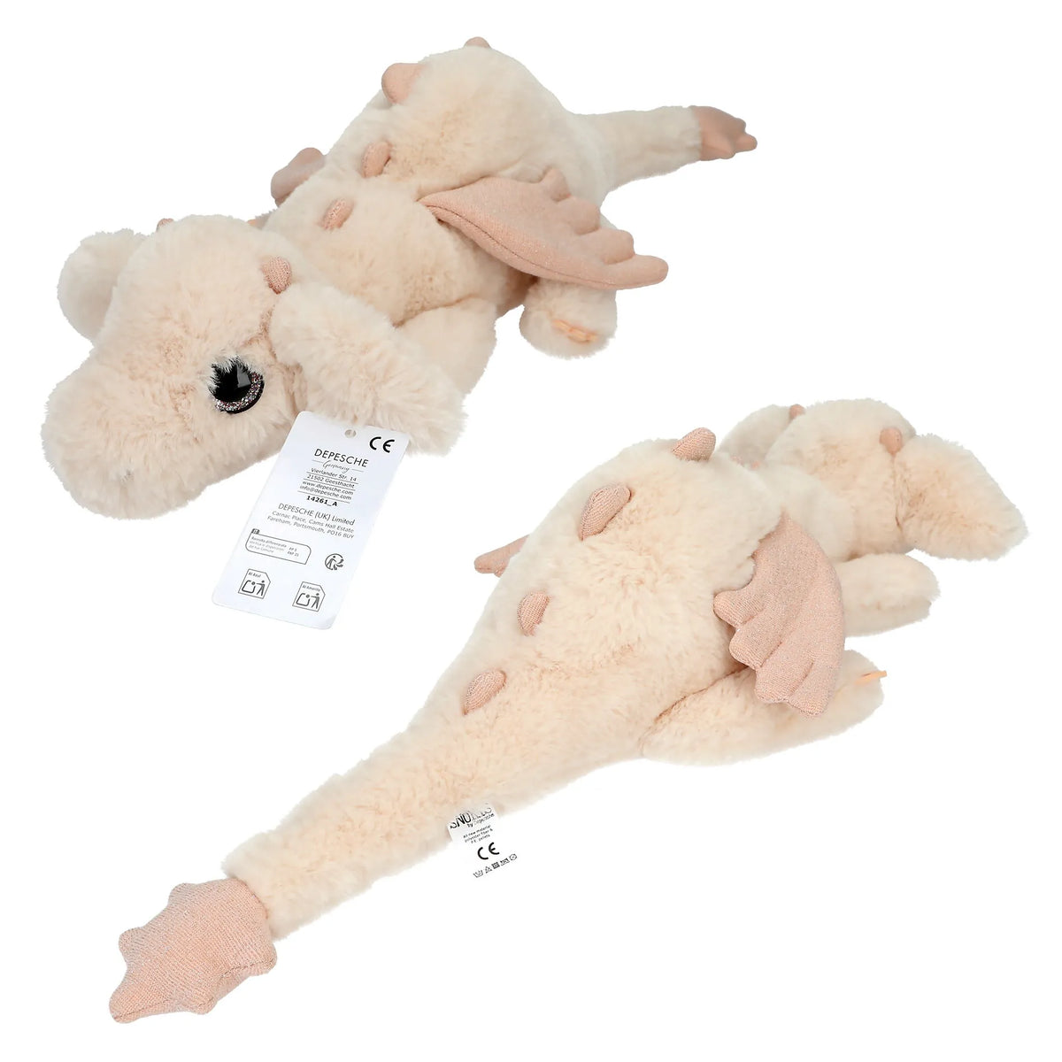 SNUKIS Plüschdrache Apricot von Depesche
