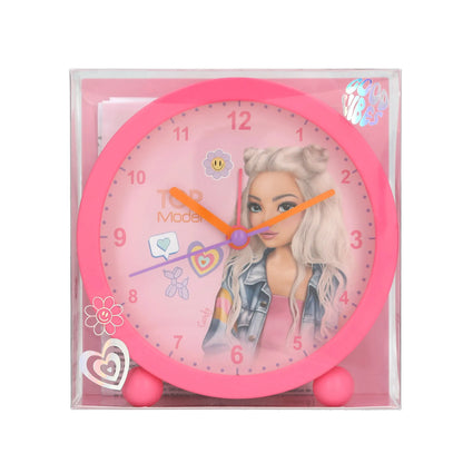TOPModel Wecker mit Modelmotiv Pink in der Geschenkbox