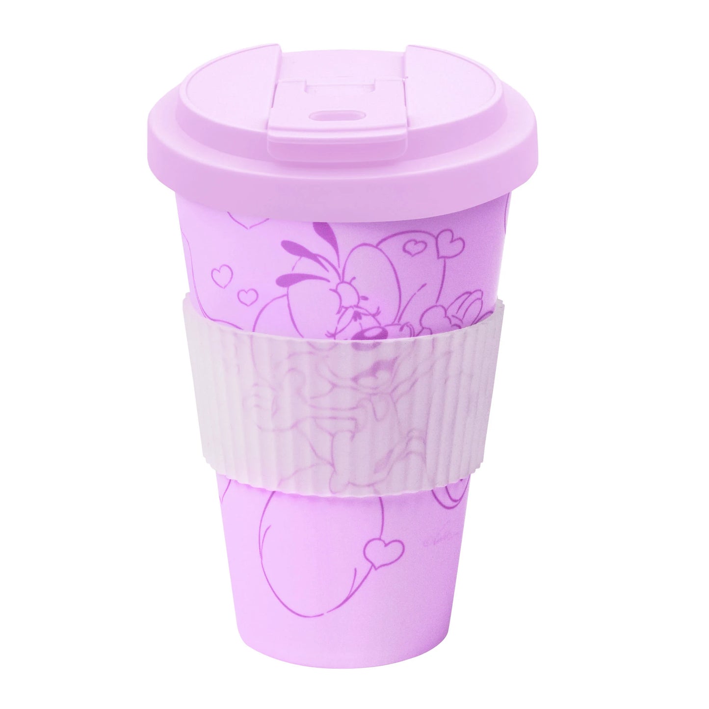 Diddl Coffee-to-go-Becher, lila mit Deckel