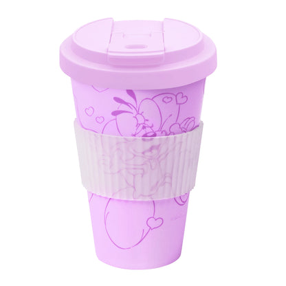 Diddl Coffee-to-go-Becher, lila mit Deckel