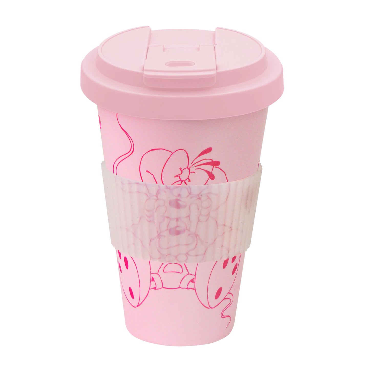 Diddl Coffee-to-go-Becher, rosa mir Deckel