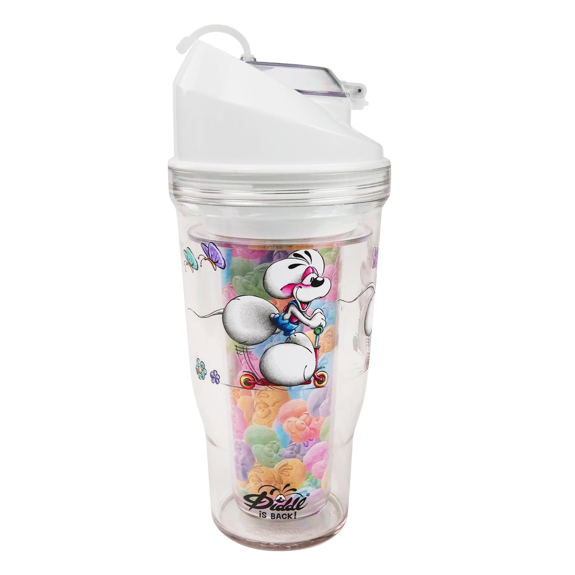 Diddl CrunchCup - Müslibecher to-go, weißer Deckel
