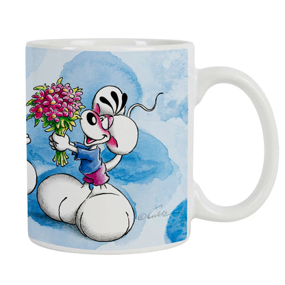 Diddl Tasse - Blumenstrauß